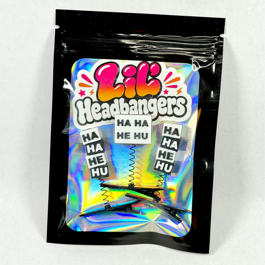 "HA HA HE HU" Sprout Clips - Pack of 3
