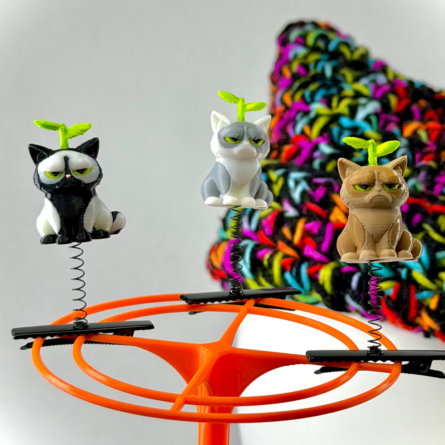 PLUR GRUMPY CAT Sprout Clips - Assorted Pack of 3