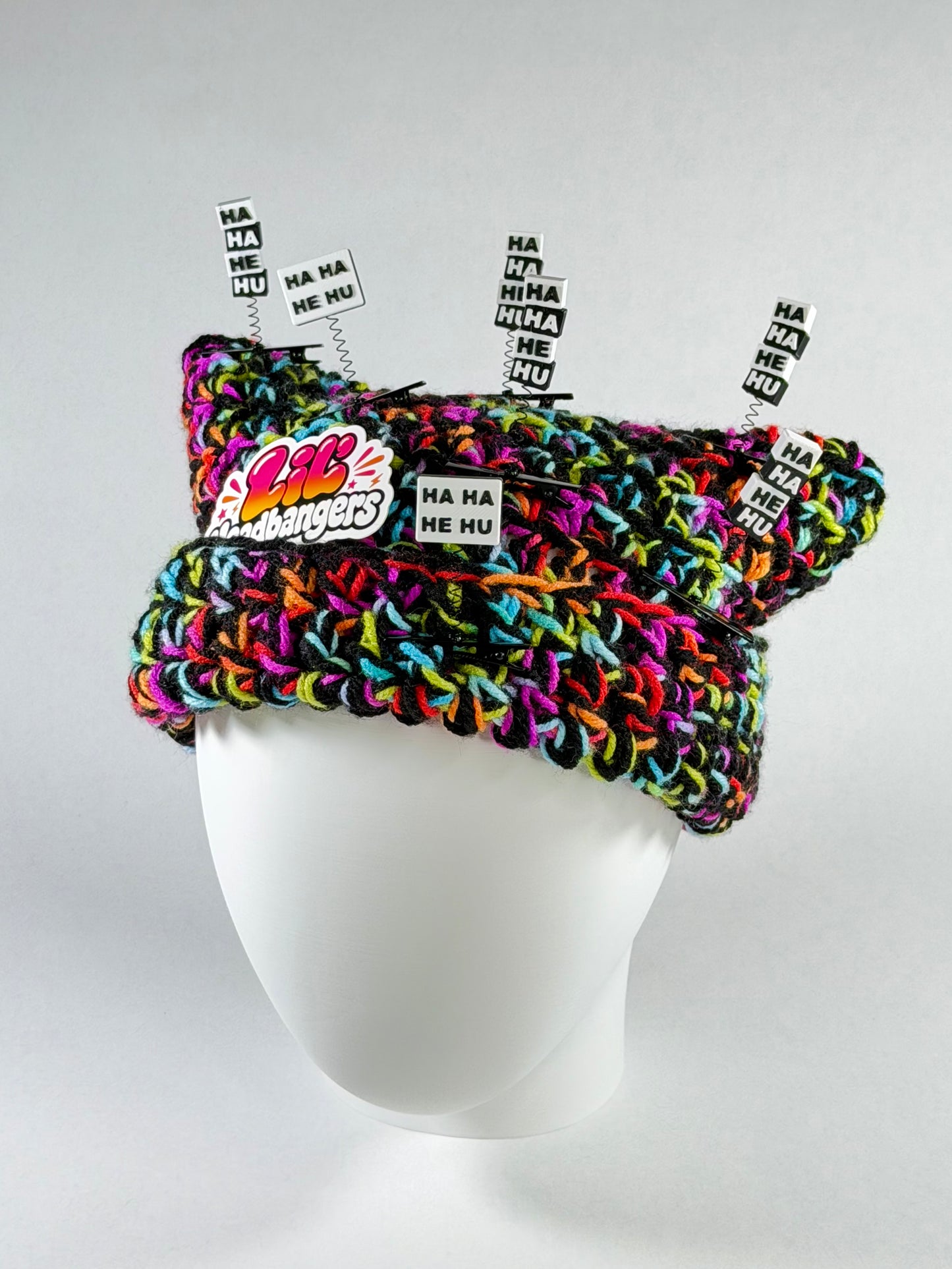 "HA HA HE HU"  Sprout Clips - Pack of 3