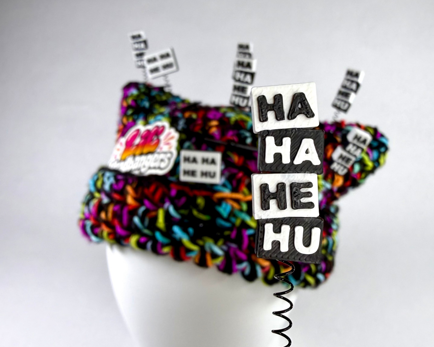 "HA HA HE HU"  Sprout Clips - Pack of 3