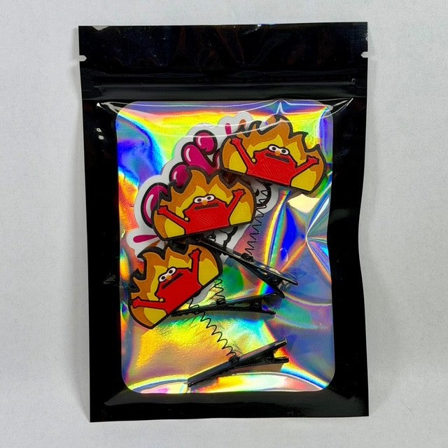 CHAOS ELMO Sprouts - Pack of 3 Festival Sprout Clips / EDM Rave Accessory