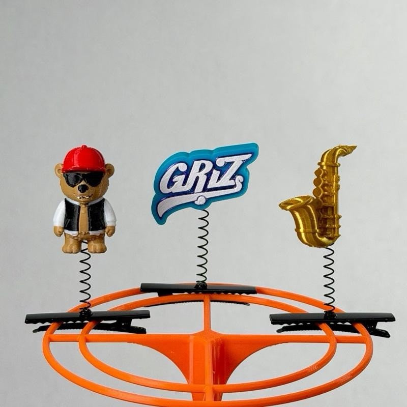 GRIZ DJ Sprouts - Pack of 3 Festival Sprout Clips / EDM Rave Accessory